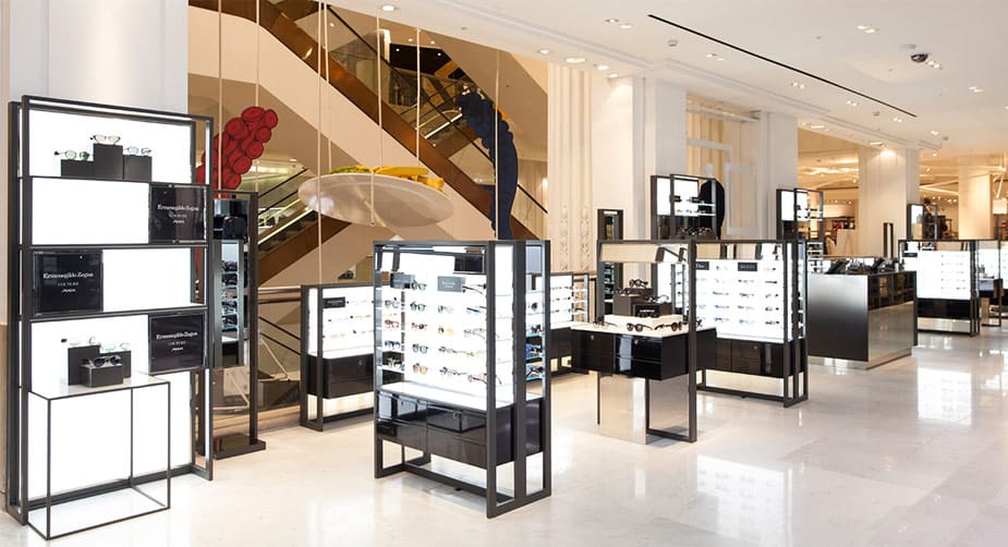 Security personnel at the Louis Vuitton boutique inside Selfridges